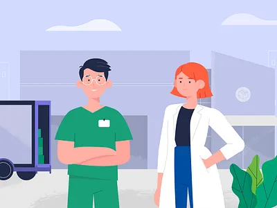Medicxs animation colorful explainer video illustration vector