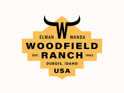 Woodfield Ranch branding design graphic illustration logo type typography vector