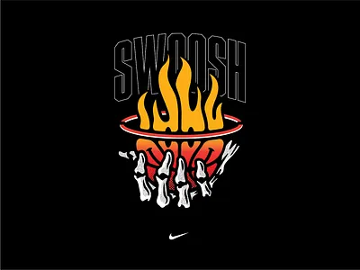 Swoosh basketball nike smiley face swoosh
