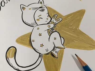 Baby David baby character design cute drawing handdrawn handmade illustration ink inkktober inktober2020