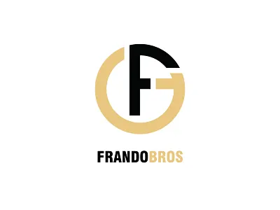 Frandobros Title logo typography vector
