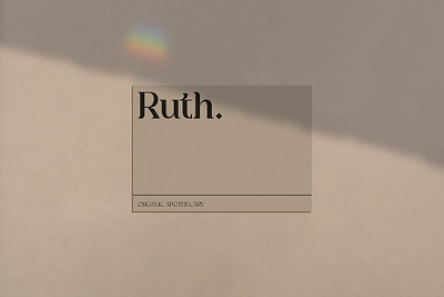 Ruth Business Card Mockup branding design illustration logo typography