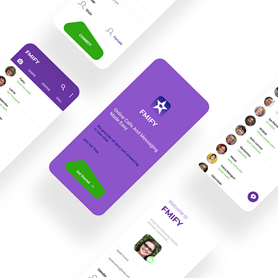 FMIFY app chat app design ui ux