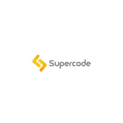 Logo design for Supercode app branding design flat graphic design logo minimal typography ui web