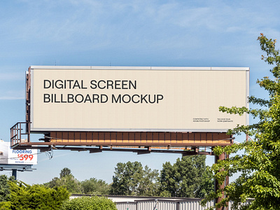 Long Digital Billboard Mockup PSD