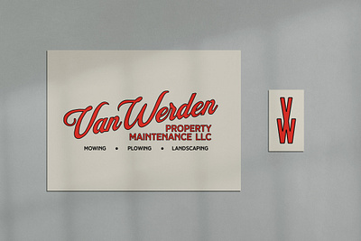 Van Werden brand identity branding design illustration logo typography