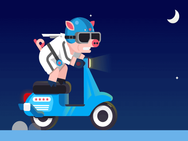 Hog Wild character character design illustration indie game motion design pig