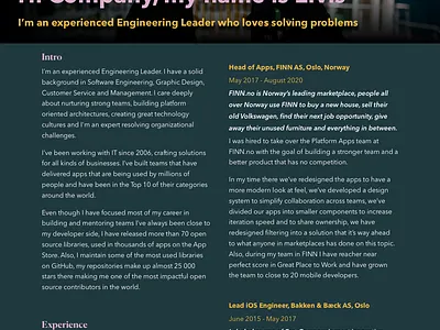 Resume 2020 cv profile resume resume template