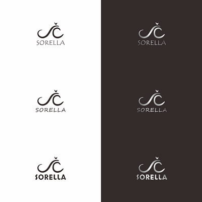 JC sorella design icon logo minimal typography vector