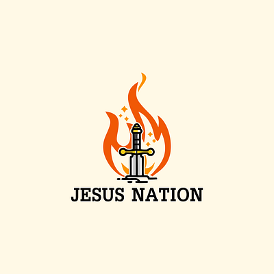 Jesus Nation design icon illustration logo vector