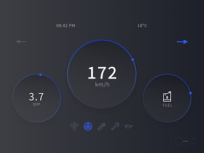 Car Interface | Daily UI - 034 car interface clean design clean ui daily daily 100 challenge daily ui 034 dailyui dailyuichallenge design digital simple uidesign