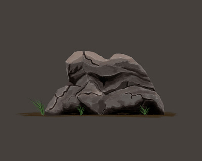 Rock concept art flat design flat illustration flatdesign illustration photoshop art photoshop editing rock