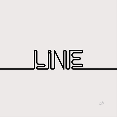 Line design flat illustration line logo minimal typography vector web