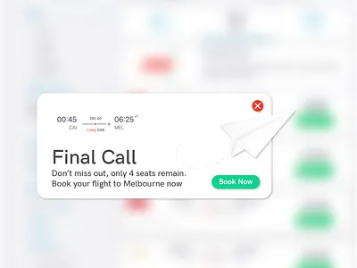 Final Call Pop Up design flat minimal popup ui ui design web