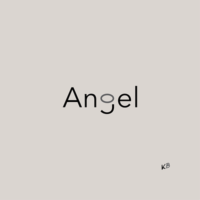 Angel angel aureole design flat illustration logo minimal typography vector