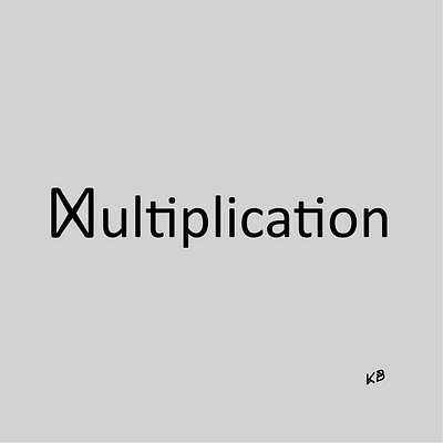 Multiplication design flat illustration logo mathematics minimal multiplication school typography vector