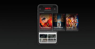 Cinema Application design minimal ui ui design web
