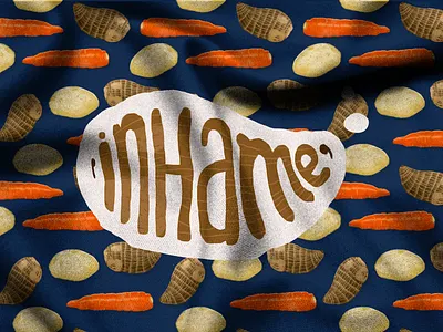 Inhame carrots digital art digital illustration fabric pattern fashion food homeware illustration kitchen lettering lettering logo pattern photoshop potatoes texture vegetables veggie yam