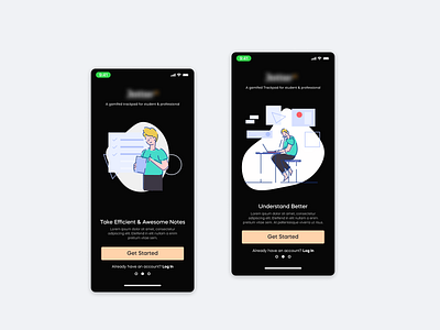 Onboarding Screen for Education App education app ios app mobile app onboarding onboarding screen