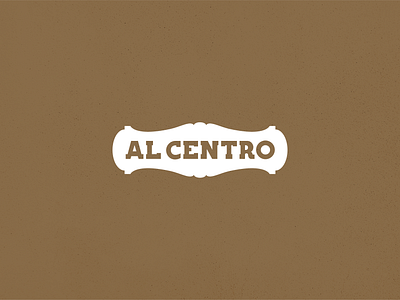 Al Centro - Brand brand branding design logo typography