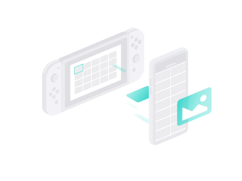 Switch Gallery Motion ae animation console gallery gif launch screen motion nintendo switch splash screen switch ui uu