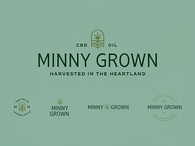 CBD Logo apothecary branding cbd craft grown harvest heartland hemp logo mark minny mn natural nature outdoors plant quality roots soil