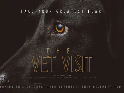 Horror Movies for Dogs branding design dog funny horror horror movies minimal movie poster pet typography