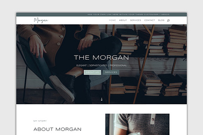 The Morgan - WordPress Divi Theme app branding design elements flat landing page ui ux web website