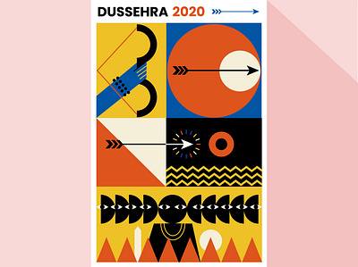 Dussehra Poster adventures art bold design graphic design illustration illustrator indian illustration indian mythology indianart minimal mythology poster poster art poster design poster designer vector vectorart