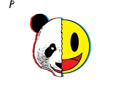 Pandaticon by Yaumil Putra aesthetic art artwork cute design digital illustration logo simple typography