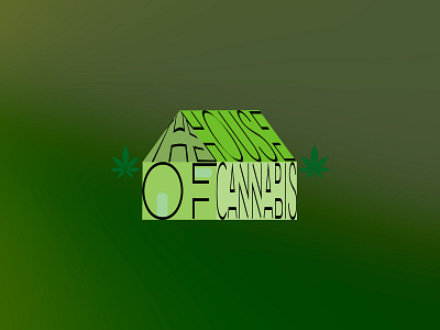 The House of Cannabis branding logo design logodesign