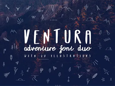 Ventura Adventure Font Duo typography