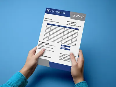 Invoice design for German Client advertising advertisment company corporate fiverrgigs fiverrs flyer invoice invoice design invoice funding invoice template invoices modern money receipt money transfer presentation sheet