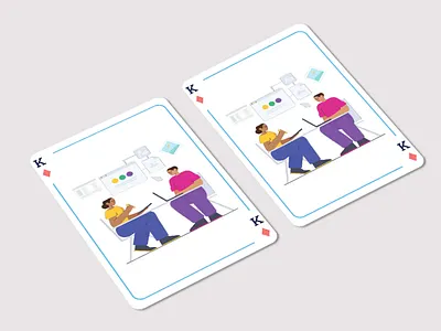 Playing Card Illustration animation app art branding design graphic design icon illustration illustrator mobile ui ux vector web website
