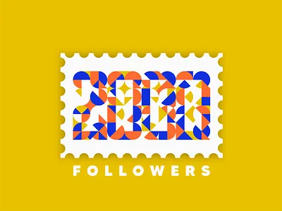 2k pattern 2000 2k abstract concept design follower followers illustration love modern pattern thank you thanks typography