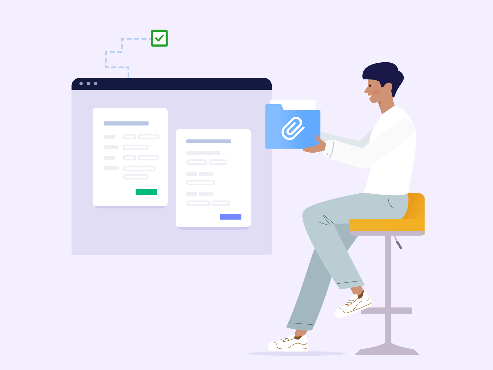 Example of Website Illustration