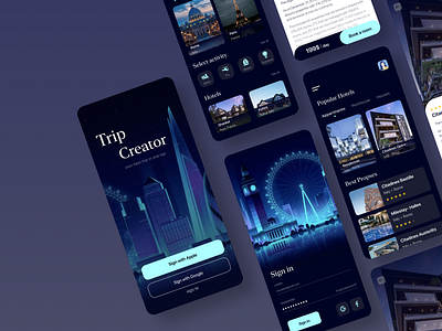 Booking App /UI UX app booking app branding design hotel booking hotels illustration minimal travel app ui ux