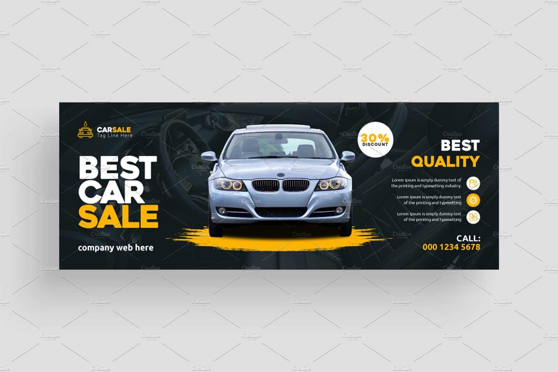 Car Sale Facebook Cover Photo by Shah jahan on Dribbble