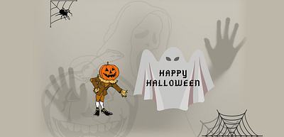 Happy Halloween animation design graphic design illustration illustrator minimal type vector web website