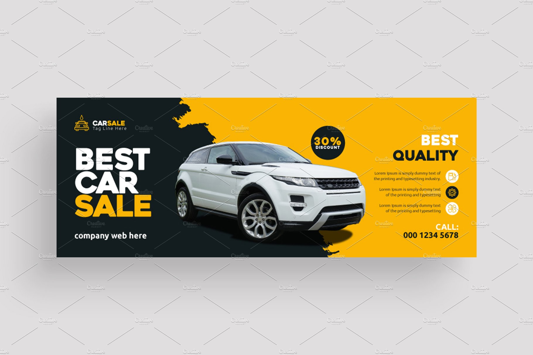 Car Sale Facebook Cover Photo by Shah jahan on Dribbble