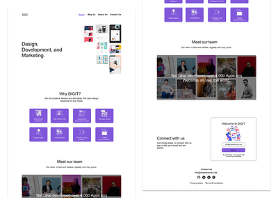 Landing Page design ui web