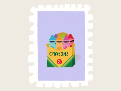 Day 24 prompt: Carton art carton crayola crayons digitalart illustration inkoctober20 peachtober20 stamp