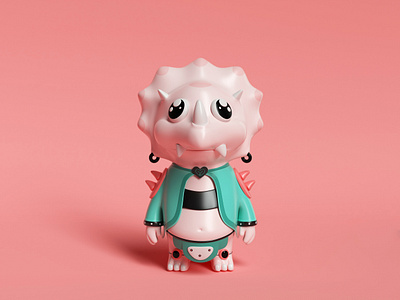 MSZ Wars ⸺ Triceratops 3d 3dart branding character character animation character design characterdesign characters chart cinema4d dribbble best shot dribbbleweeklywarmup game illustration light marvelous designer octane octanerender otoy redshift