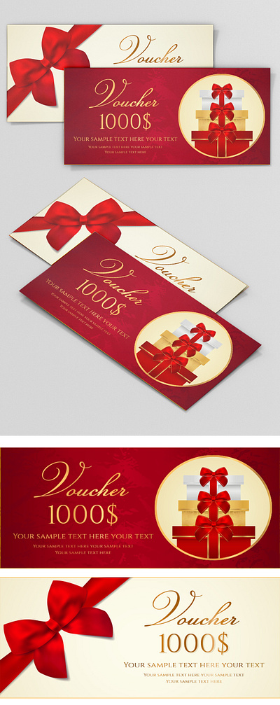 voucher design coupon templates gift certificates background banner blank border business card certificate coupon design elegant frame gift invitation label layout premium present template vector voucher