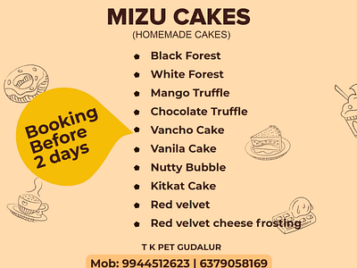 Mizu Cake Poster Design