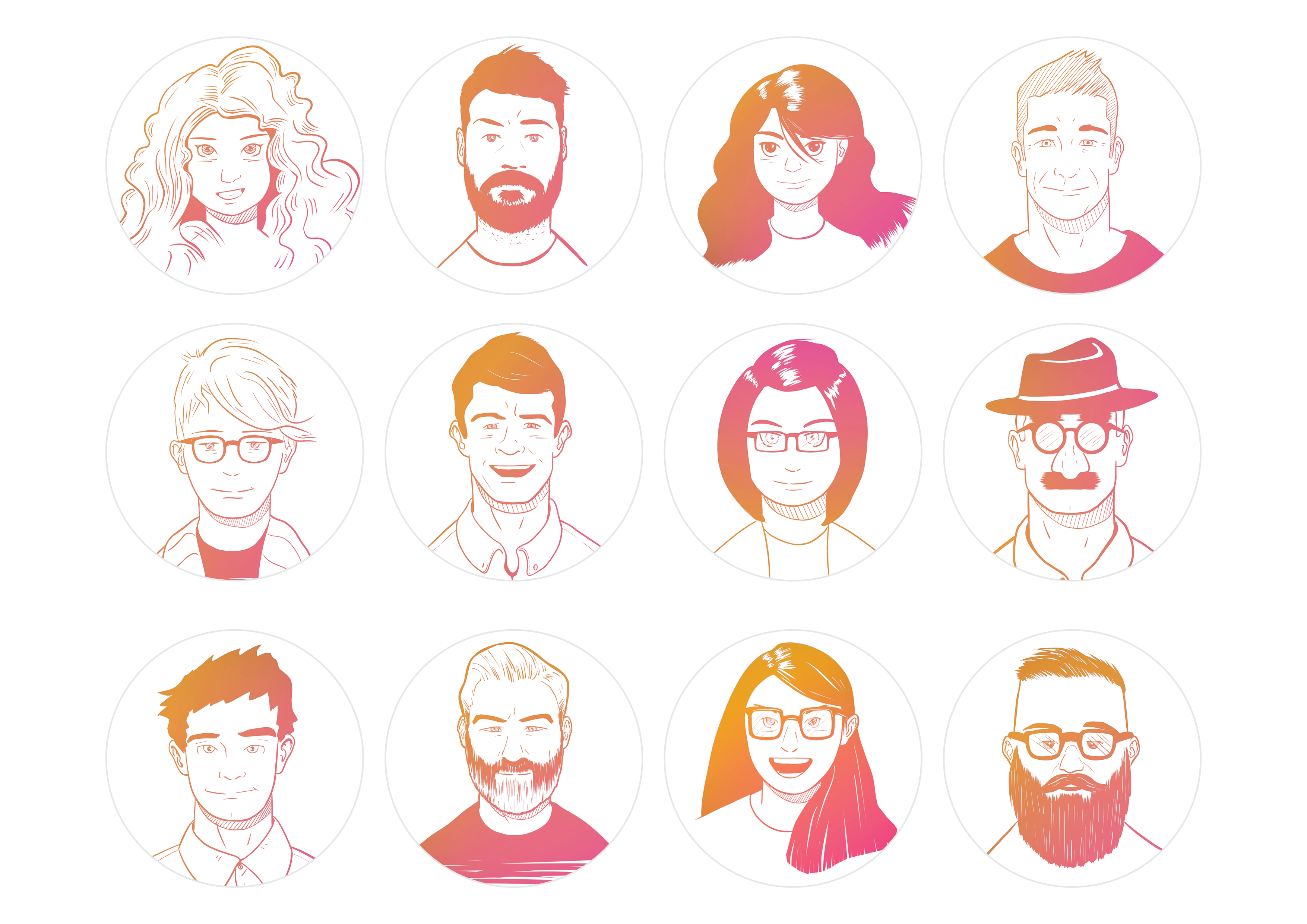Example of Team avatars