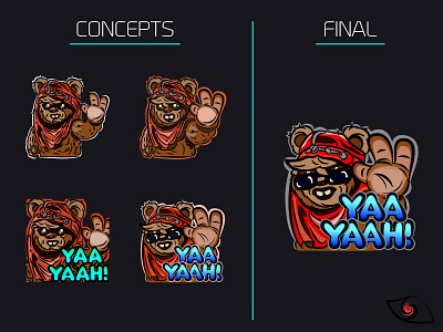 Star Wars Inspired Greetings Ewok Emote ( ❐皿❐ )ﾉ affinity designer branding cute design emote ewok illustration starwars vector vector illustration