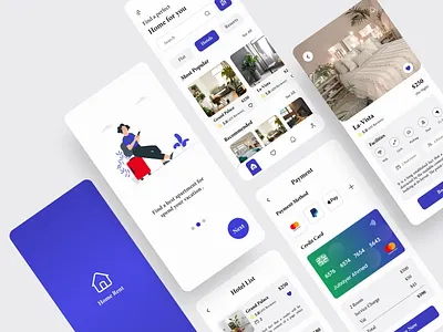 "Apartment Booking App" apartment app design best design best shot booking app graphicdesign hotel booking illustration logo minimal mobile app design mobile ui online booking ui trends uidesign uiux uiuxdesign