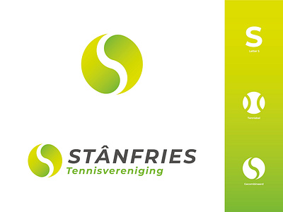 TV Stânfries Logo | Tennisclub branding design flat flat design icon illustration illustrator logo modern vector