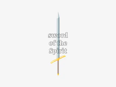 sword bible church ephesians icon illustration isometric isometric illustration logo sword